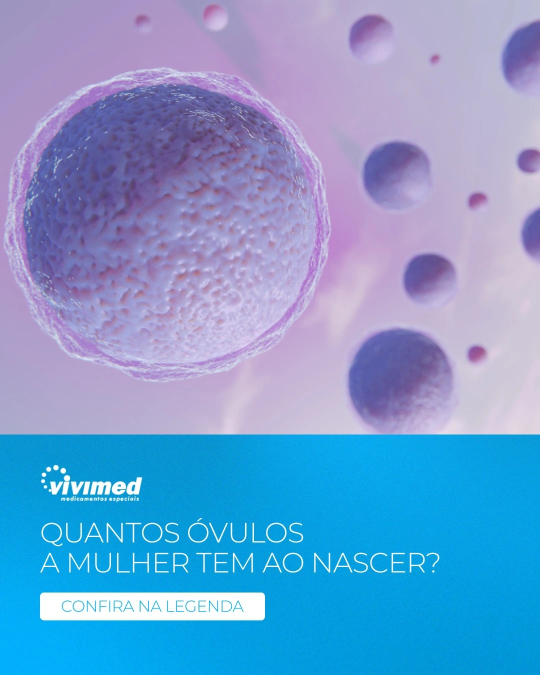 Conteúdo sobre a quantidade de óvulos ao nascimento.