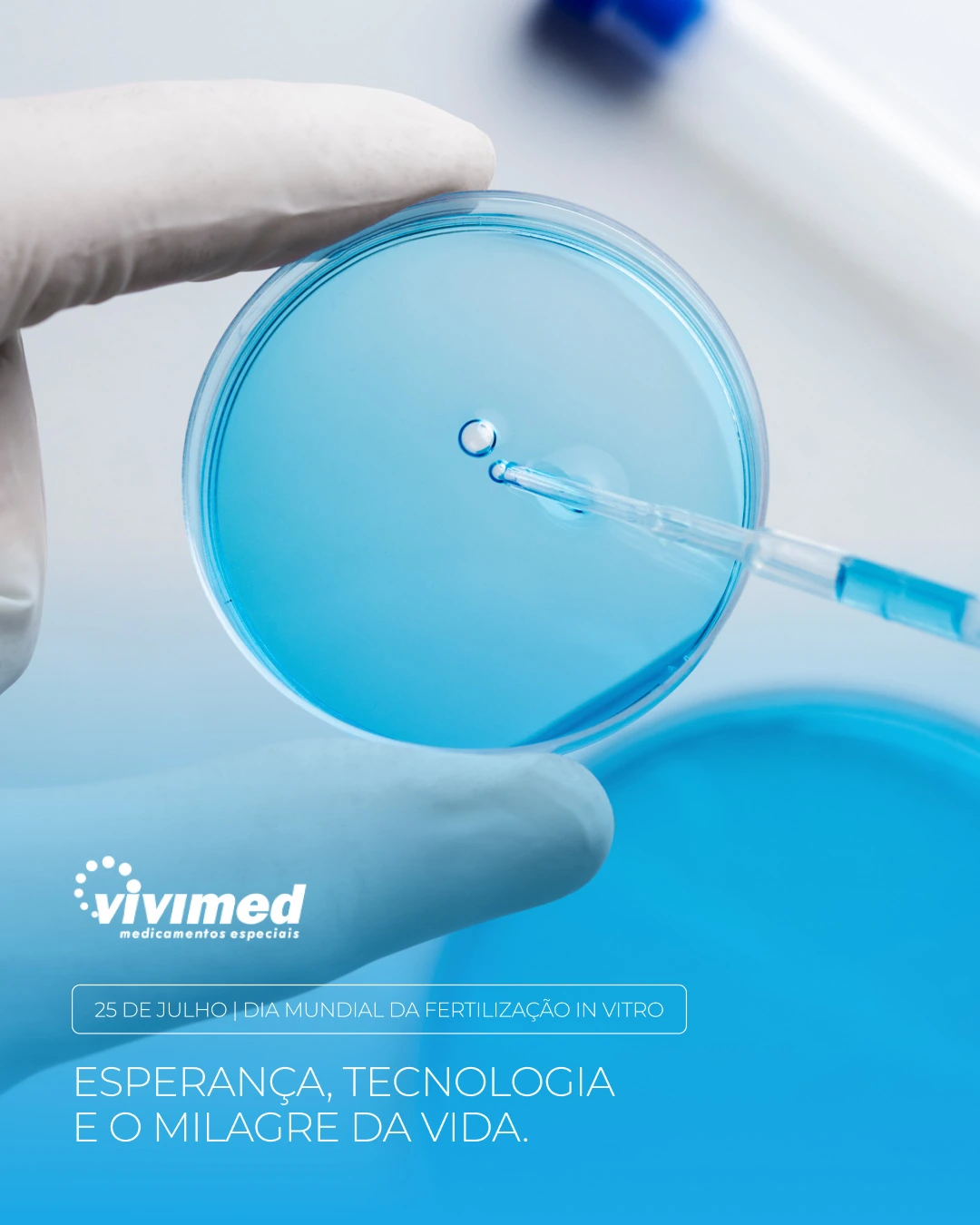 Conteúdo sobre esperança, tecnologia e o milagre da vida.